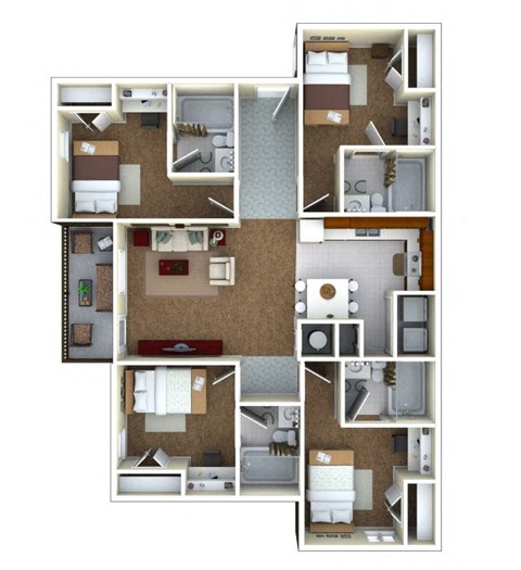 a floor plan of a house
